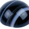 Onyx, Black And White Banded Round Cabochon, 8mm
