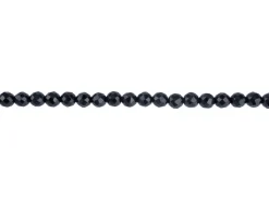 Onyx Semi Precious Faceted Round Beads 6mm, 16"/40cm Strand