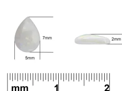 Opal, Pear Cabochon, 7x5mm