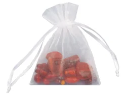 Organza Bags White 7.6cm X 10cm Pack of 6