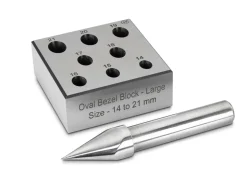 Oval Bezel Block Large 14.0 - 10.5mm To 19mm 17°