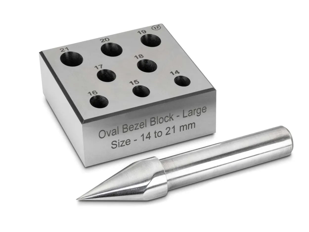 Oval Bezel Block Large 14.0 - 10.5mm To 19mm 17°