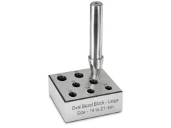 Oval Bezel Block Large 14.0 - 10.5mm To 19mm 17°