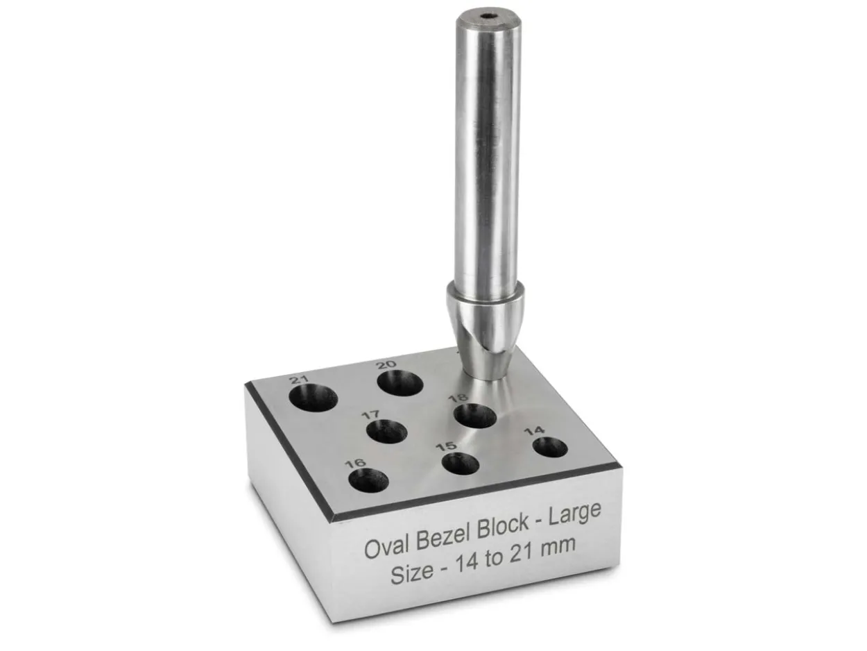 Oval Bezel Block Large 14.0 - 10.5mm To 19mm 17°