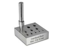 Oval Bezel Block 5.0mm To 15.0mm Holes 17°
