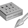 Oval Bezel/collet Forming Block With 11 Holes And 17 Degree Angle Punch Included