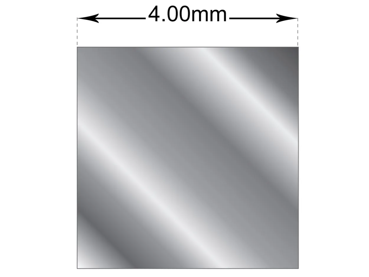 Palladium 950 Square Wire 4.00mm Fully Annealed