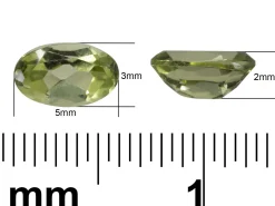 Peridot, Oval, 5x3mm