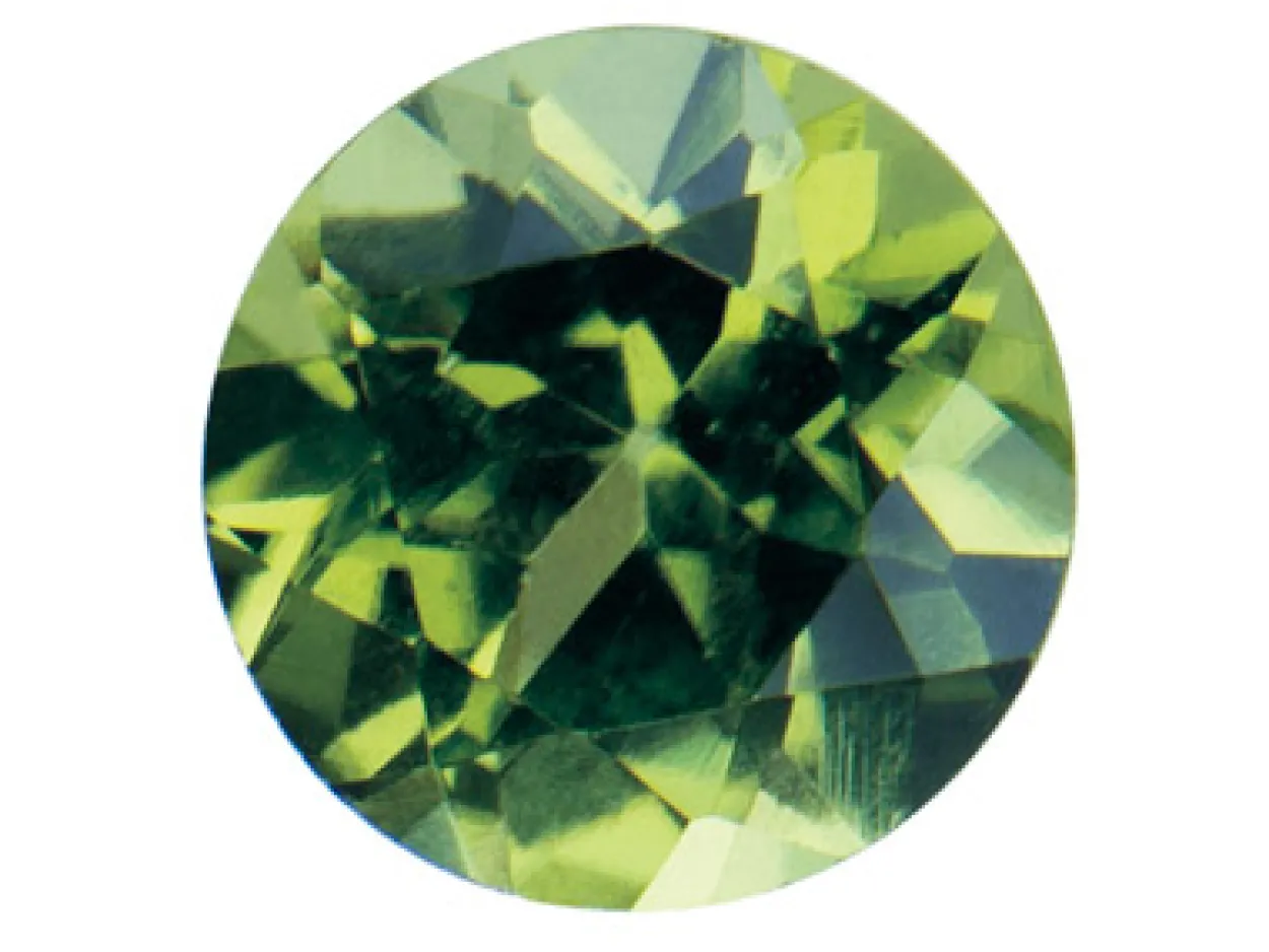 Peridot, Round, 2mm