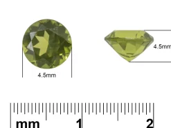Peridot, Round, 7mm