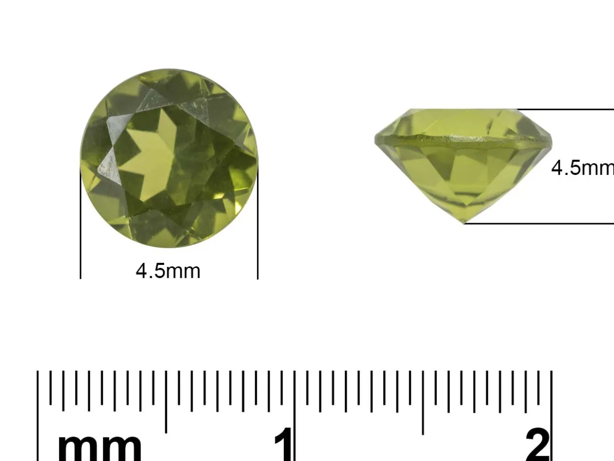 Peridot, Round, 7mm
