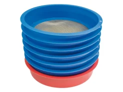 7 Piece Stackable Enamel Sifting Set, 60 To 325 Mesh