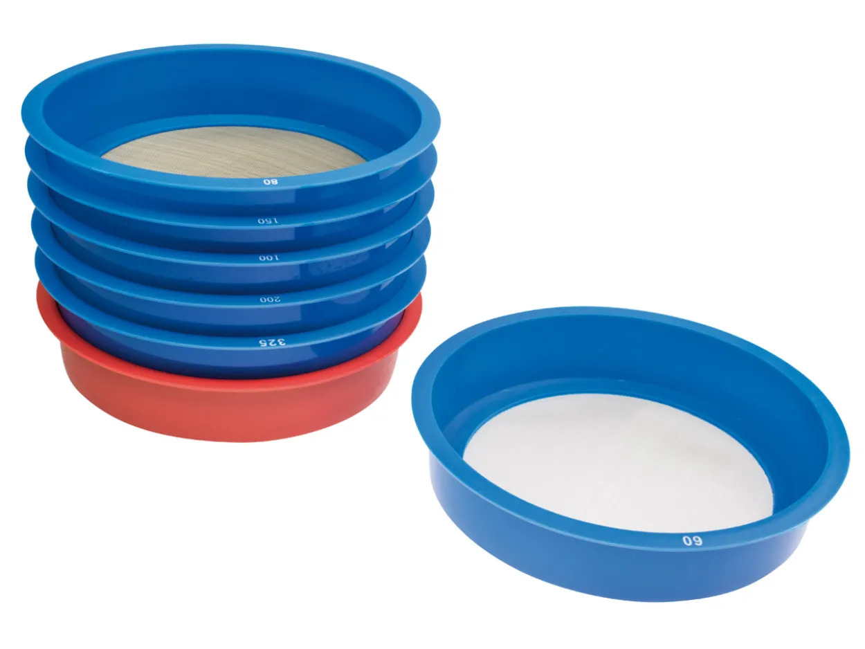 7 Piece Stackable Enamel Sifting Set, 60 To 325 Mesh