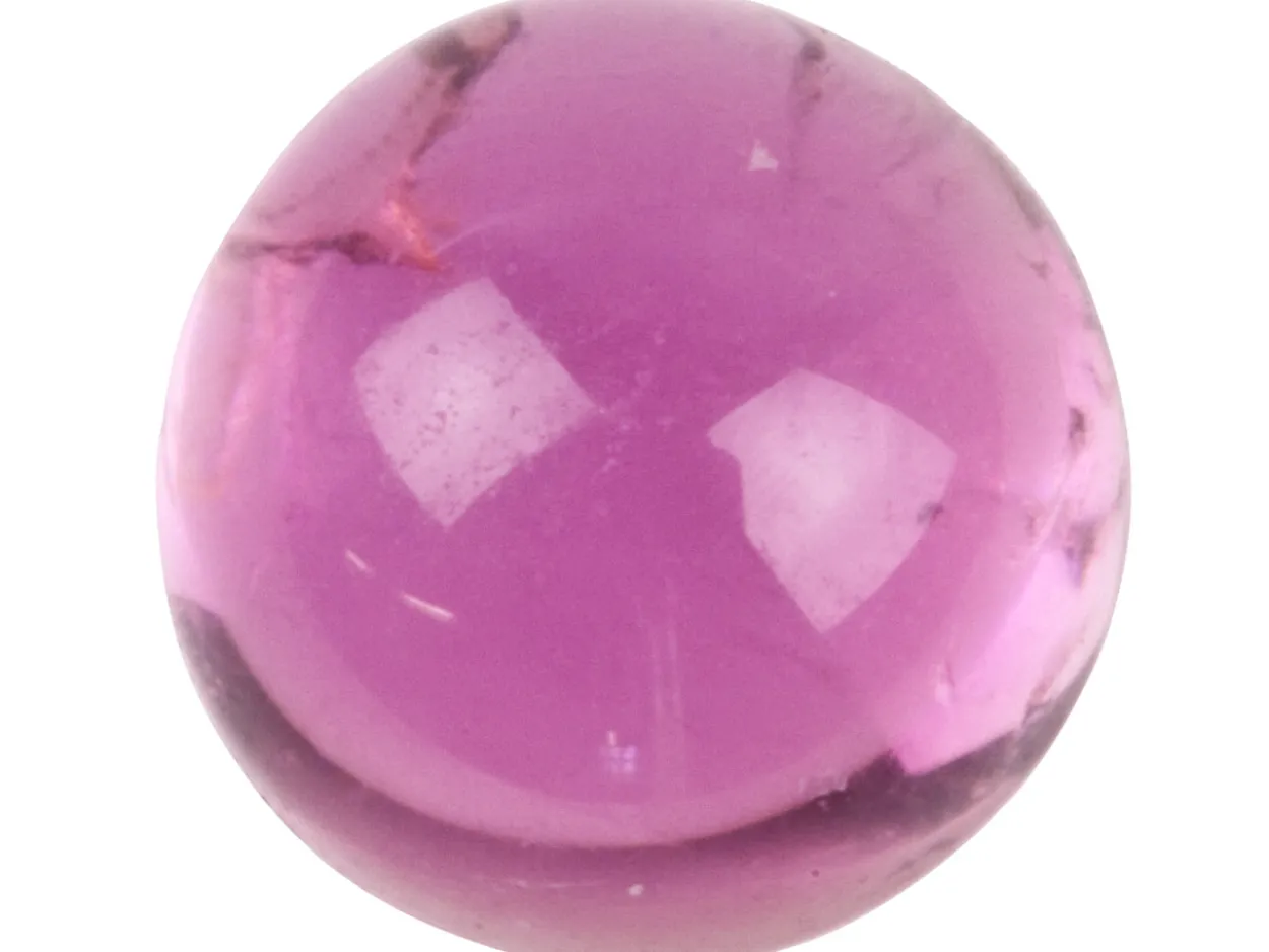 Pink Tourmaline, Round Cabochon 6mm