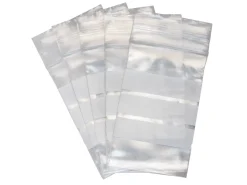 Plastic Bags With Write On Strips Extra Small 35x60mm Resealable Pack of 100