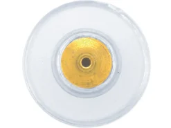 Plastic Ear Backs With Gold Plated Metal Centre Pack of 20