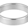 Platinum Flat Wedding Ring 3.0mm, Size K, 5.8g Heavyweight, Hallmarked, Wall Thickness 1.59mm