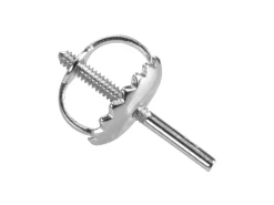 Platinum French Threaded Wire And Scroll Medium