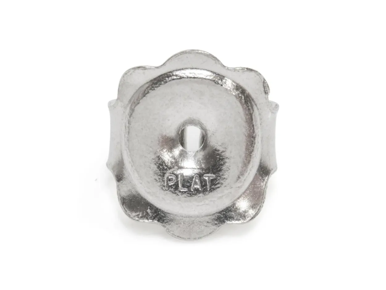Platinum Scroll Large With Fluted Edge