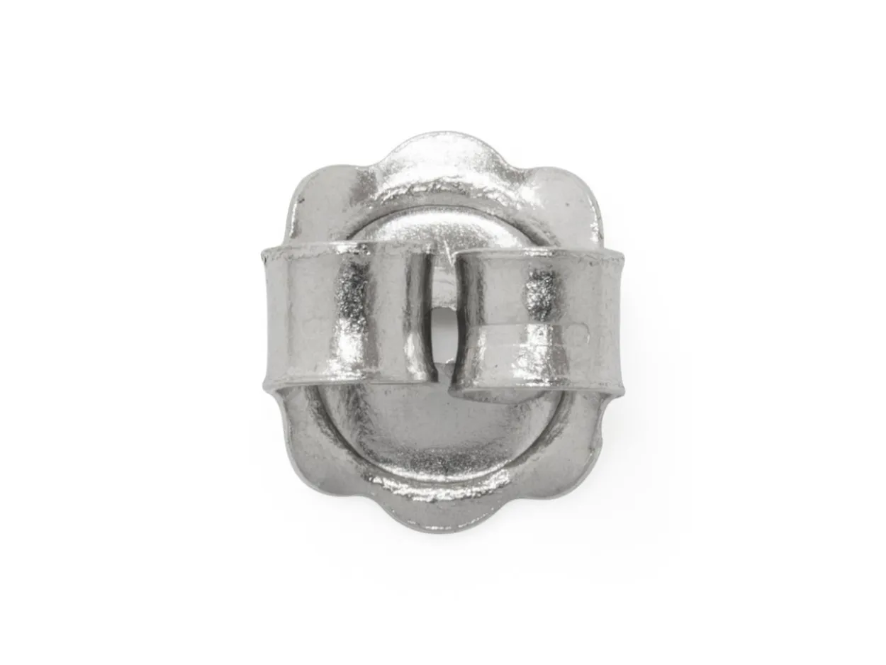 Platinum Scroll Large With Fluted Edge