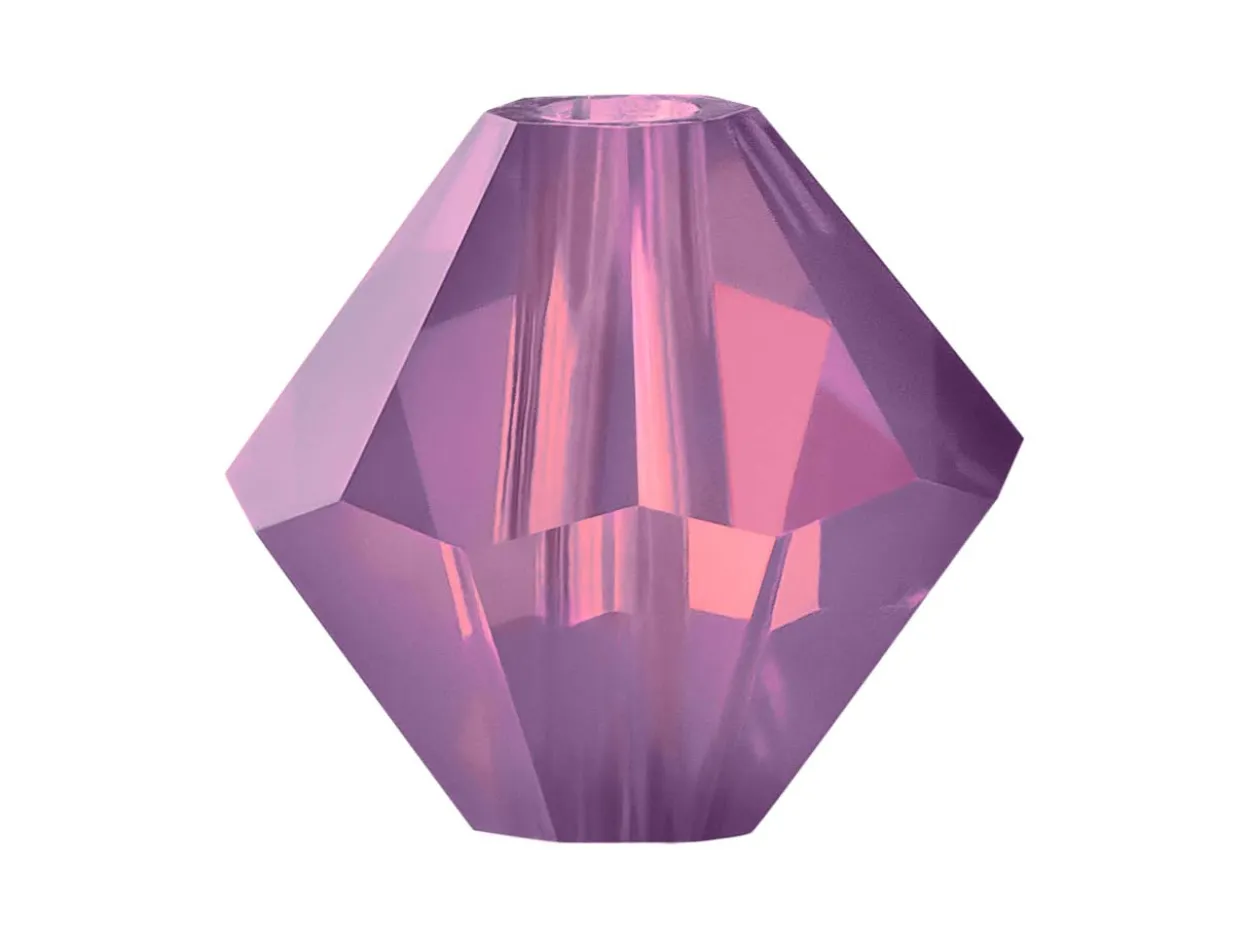 Preciosa Crystal Pack of 24, Bicone, 4mm, Amethyst Opal