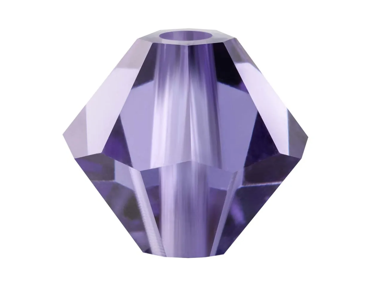 Preciosa Crystal Pack of 24, Bicone, 4mm, Tanzanite