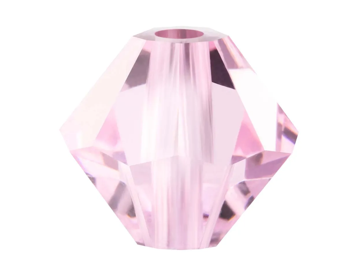 Preciosa Crystal Pack of 24, Bicone, 4mm, Pink Sapphire