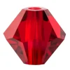 Preciosa Crystal Pack of 12, Bicone, 4mm, Siam