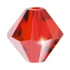 Preciosa Crystal Pack of 24, Bicone, 4mm, Light Siam