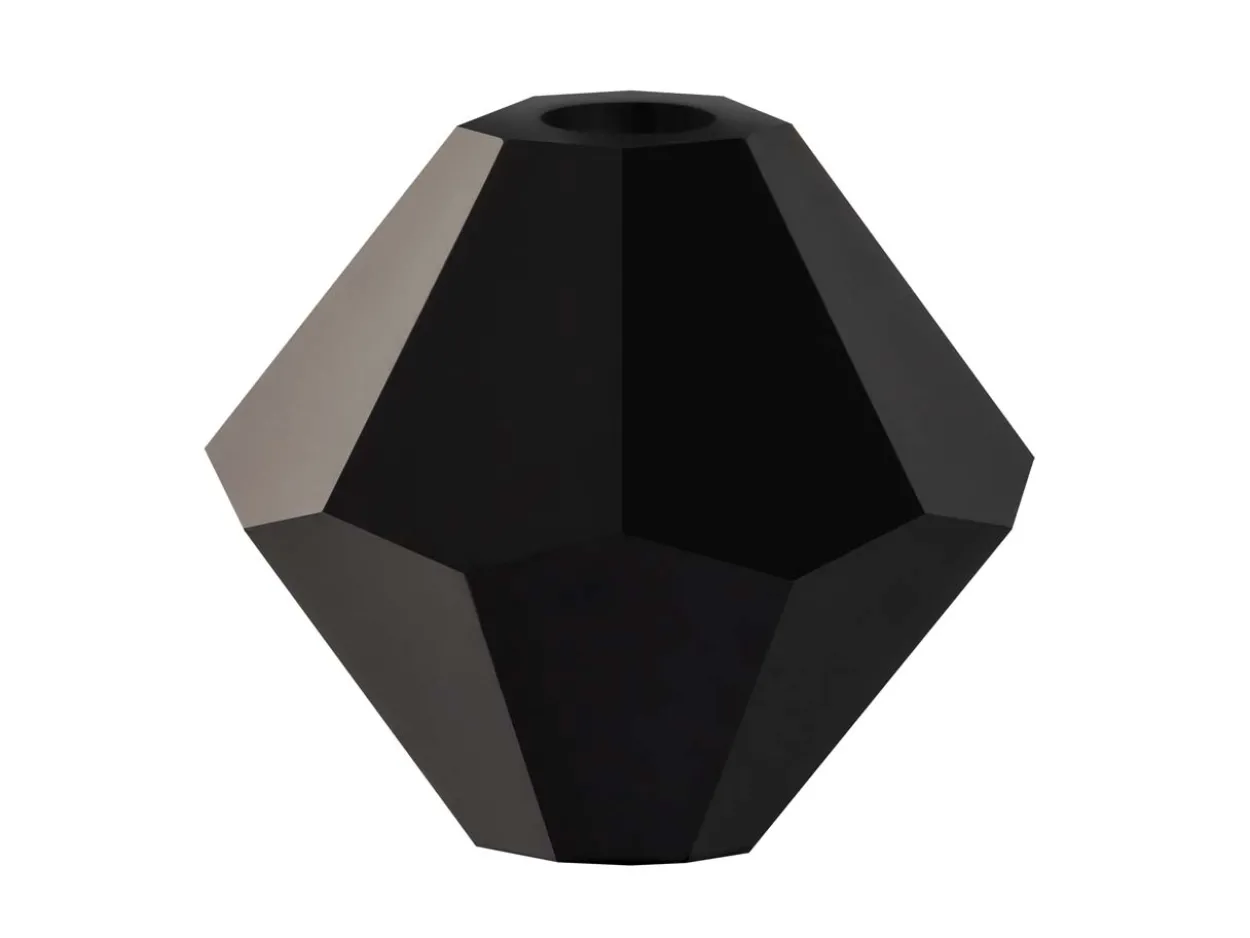 Preciosa Crystal Pack of 12, Bicone, 6mm, Jet