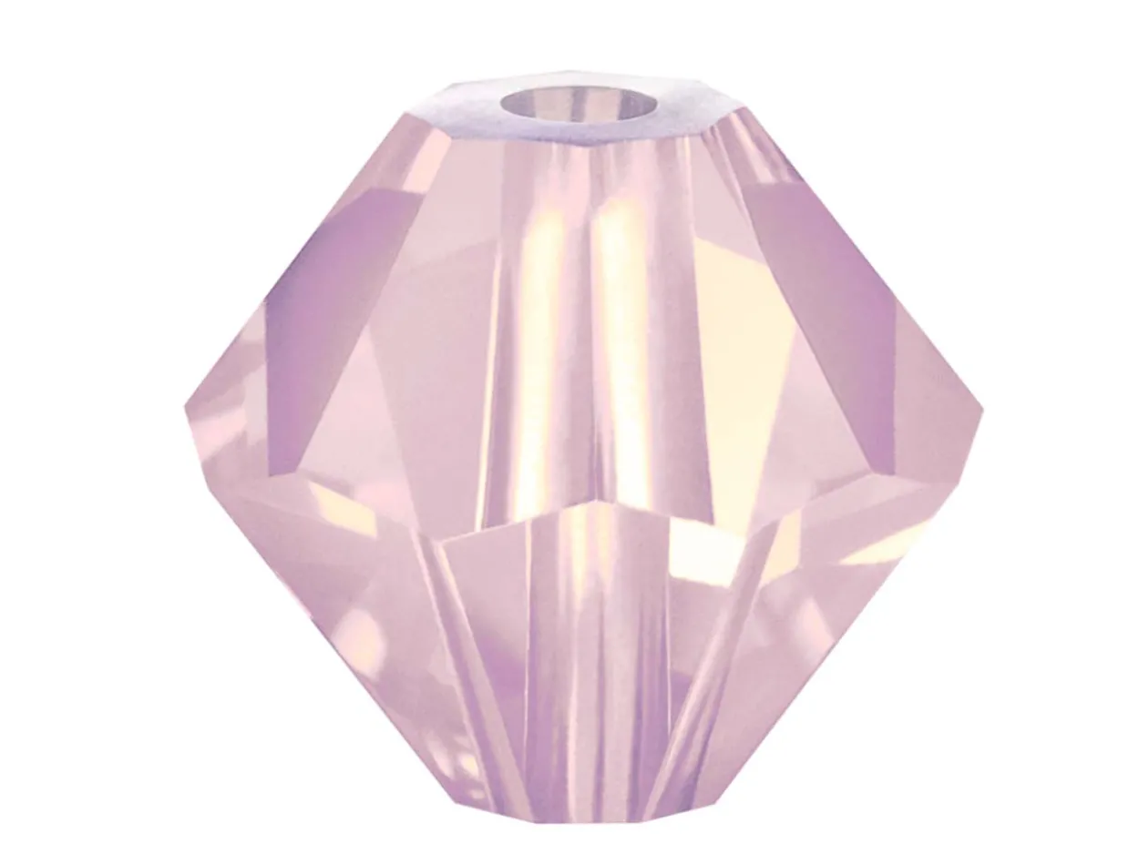 Preciosa Crystal Pack of 12, Bicone, 6mm, Rose Opal