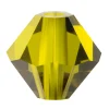 Preciosa Crystal Pack of 24, Bicone, 4mm, Olivine