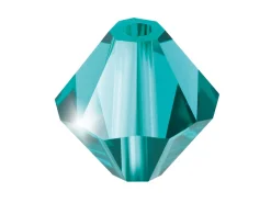 Preciosa Crystal Pack of 12, Bicone, 6mm, Blue Zircon