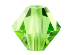 Preciosa Crystal Pack of 12, Bicone, 6mm, Peridot