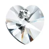 Preciosa Crystal Pack of 2, Heart Pendant, Maxima 1h, 10mm, Crystal