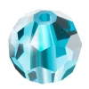 Preciosa Crystal Pack of 12, Round Bead, 4mm, Aqua Bohemica