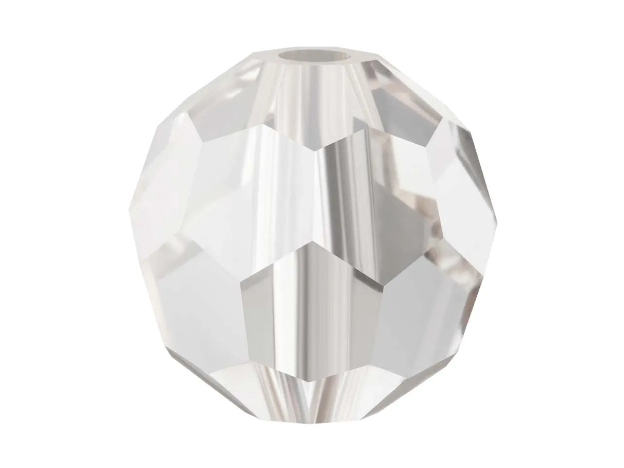 Preciosa Crystal Pack of 12, Round Bead, 6mm, Crystal