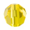 Preciosa Crystal Pack of 12, Round Bead, 4mm, Citrine