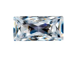 Preciosa Cubic Zirconia, Baguette Princess, 6 X 3mm, White