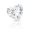 Preciosa Cubic Zirconia, Heart, 2 X 2mm, White