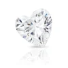 Preciosa Cubic Zirconia, Heart, 3 X 3mm, White