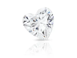 Preciosa Cubic Zirconia, Heart, 3 X 3mm, White