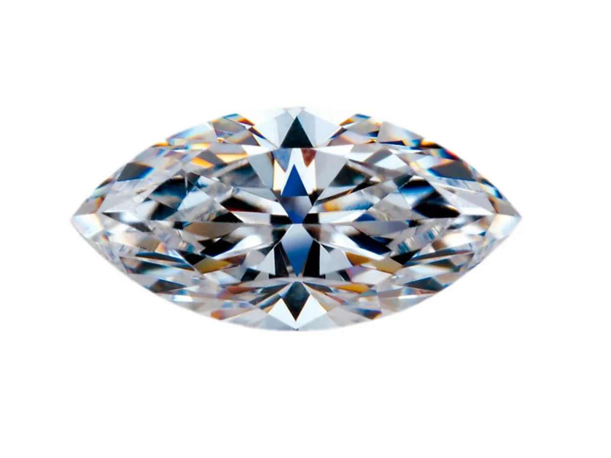 Preciosa Cubic Zirconia, Marquise Diamond, 6 X 3mm, White