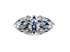 Preciosa Cubic Zirconia, Marquise Diamond, 5 X 2.5mm, White
