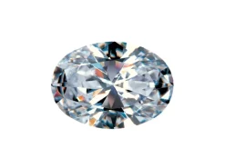 Preciosa Cubic Zirconia, Oval Diamond, 8 X 6mm, White