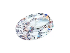 Preciosa Cubic Zirconia, Oval Diamond, 5 X 3mm, White