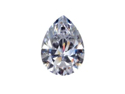 Preciosa Cubic Zirconia, Pear Diamond, 6 X 4mm, White