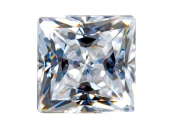 Preciosa Cubic Zirconia, Square Princess, 4 X 4mm, White