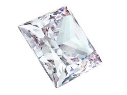Preciosa Cubic Zirconia, Square Princess, 4 X 4mm, White