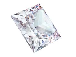 Preciosa Cubic Zirconia, Square Princess, 5 X 5mm, White